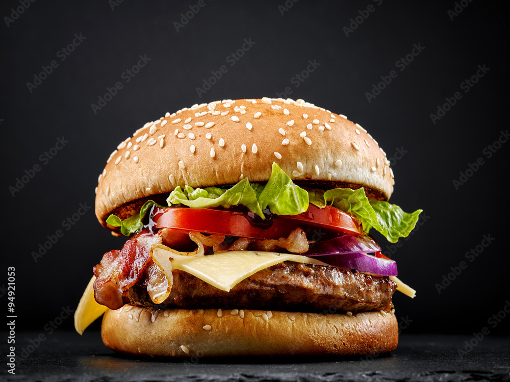 fresh tasty burger