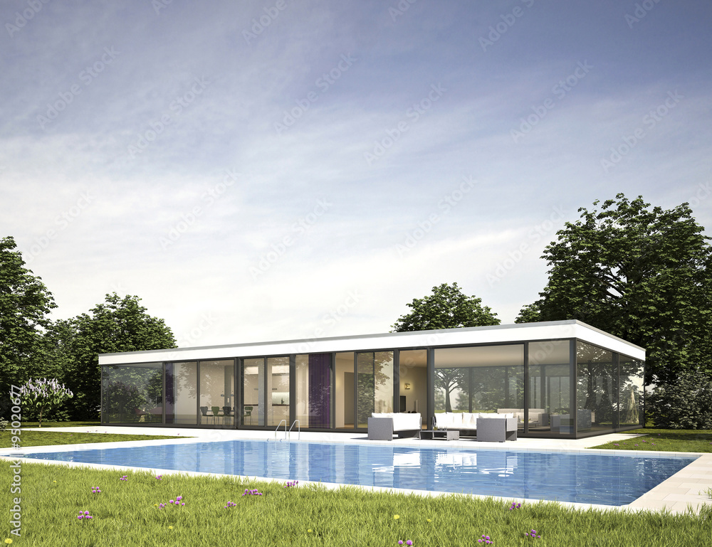 Moderner Bungalow mit Pool