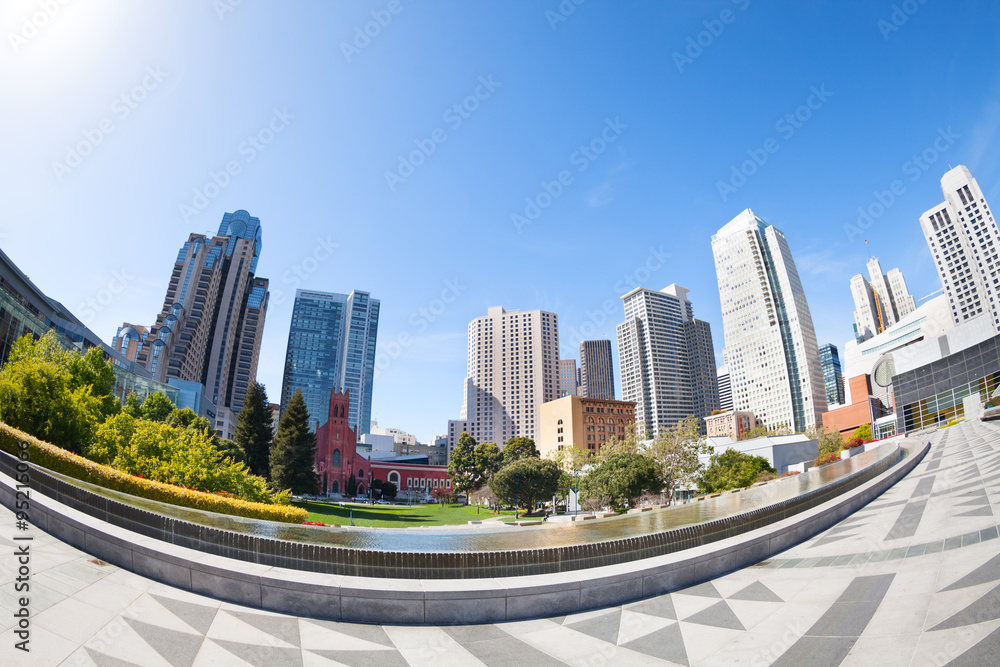 San Francisco Yerba Buena Gardens park, USA