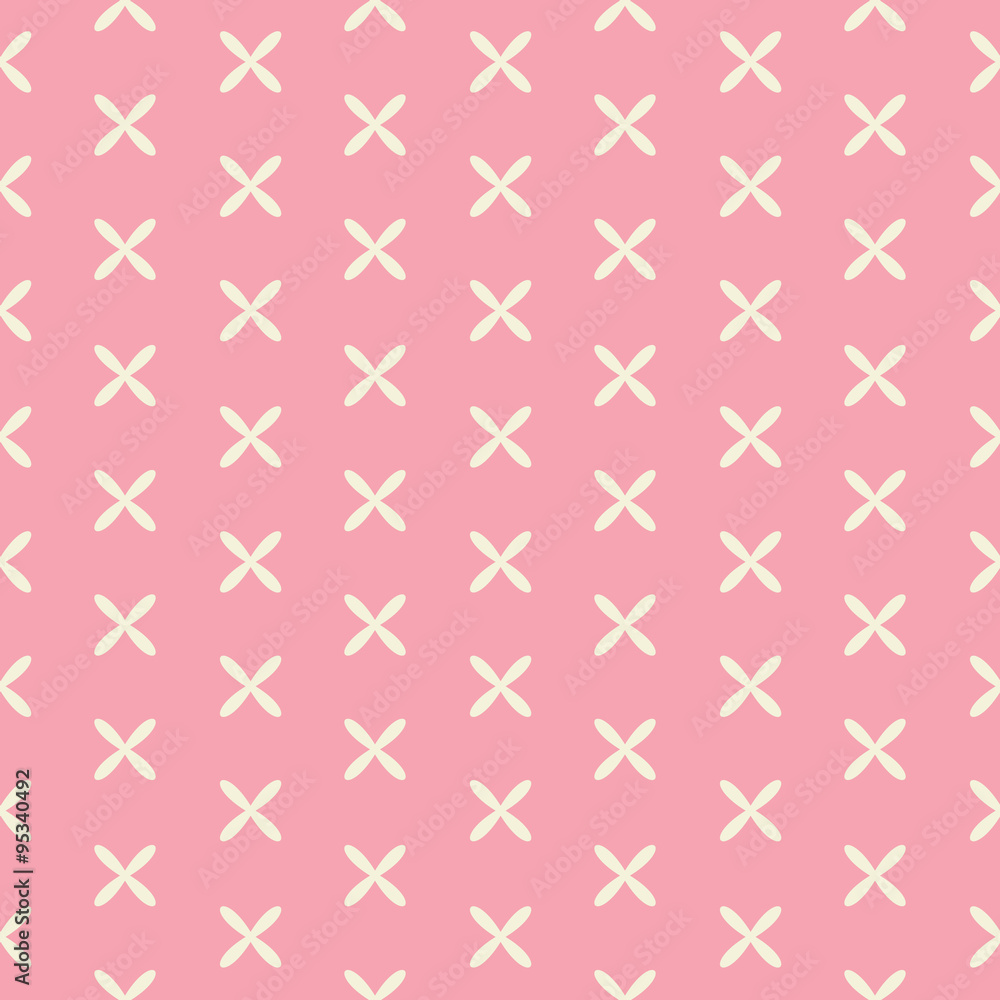 Romantic Seamless Pattern Background Vector Illustration