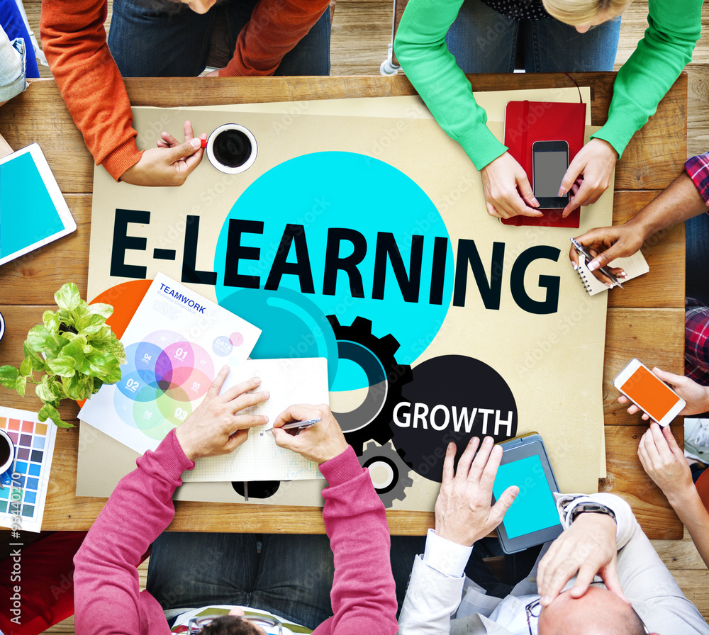 E-learning Education Growth Knowledge Information Concept