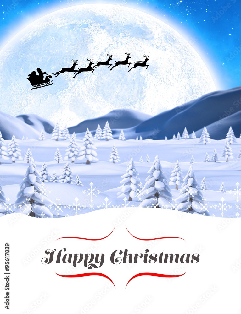 Composite image of happy christmas