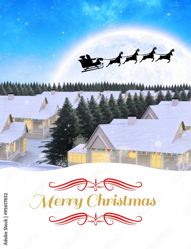 Composite image of merry christmas