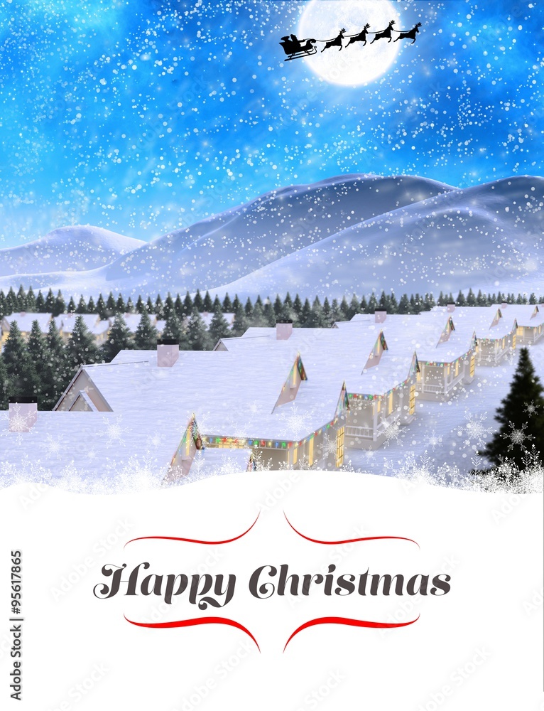 Composite image of happy christmas