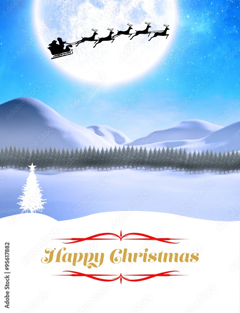 Composite image of happy christmas