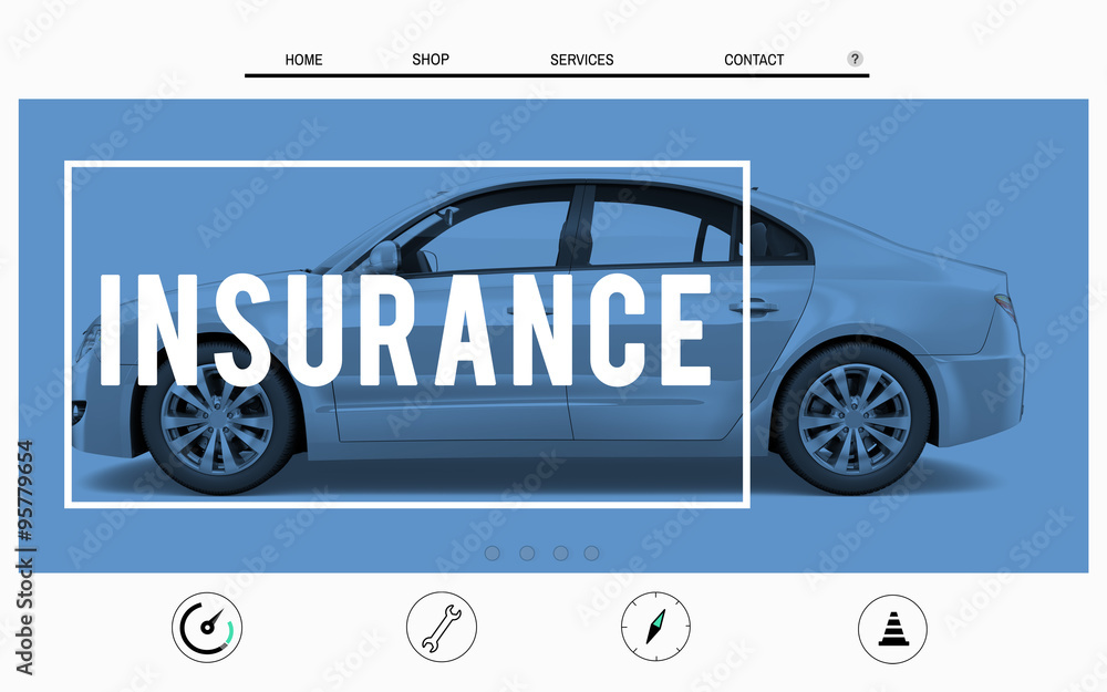 Car Website Homepage Layout Advertising Concept