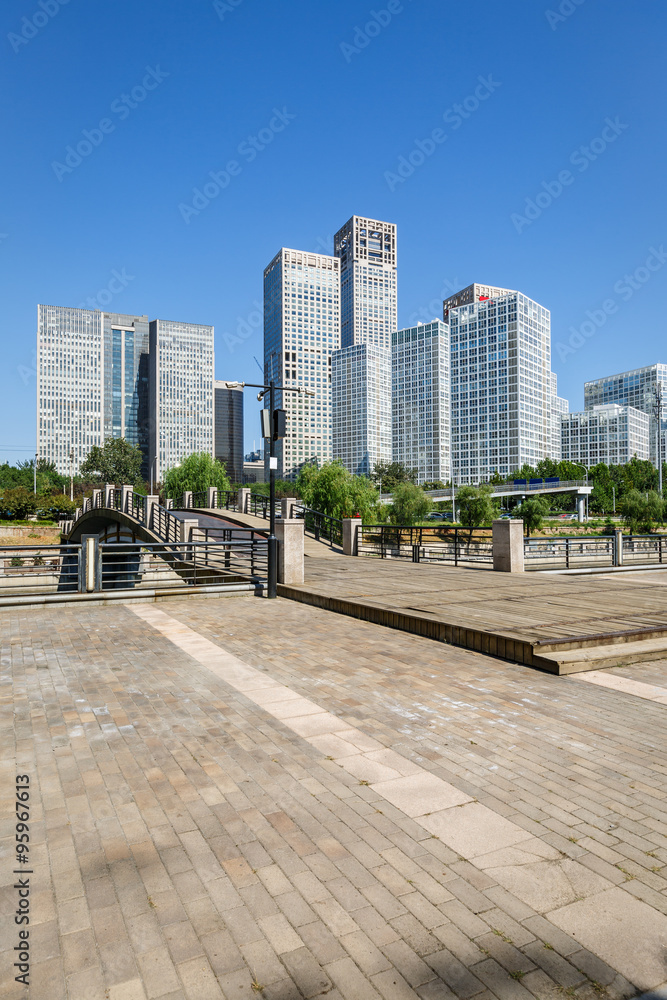 商务市中心的办公楼风景