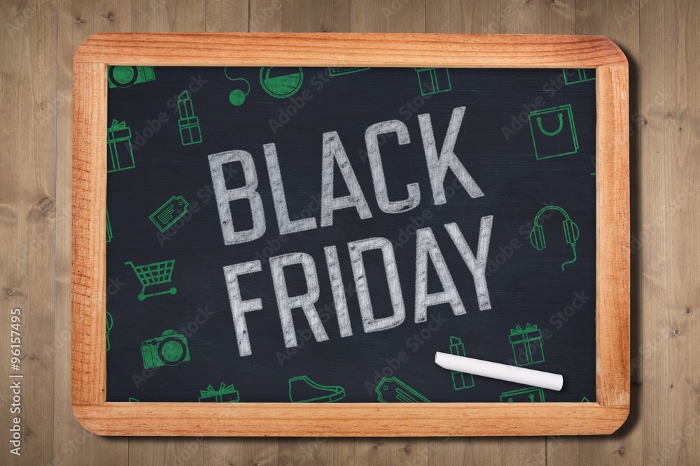 Composite image of black friday advert