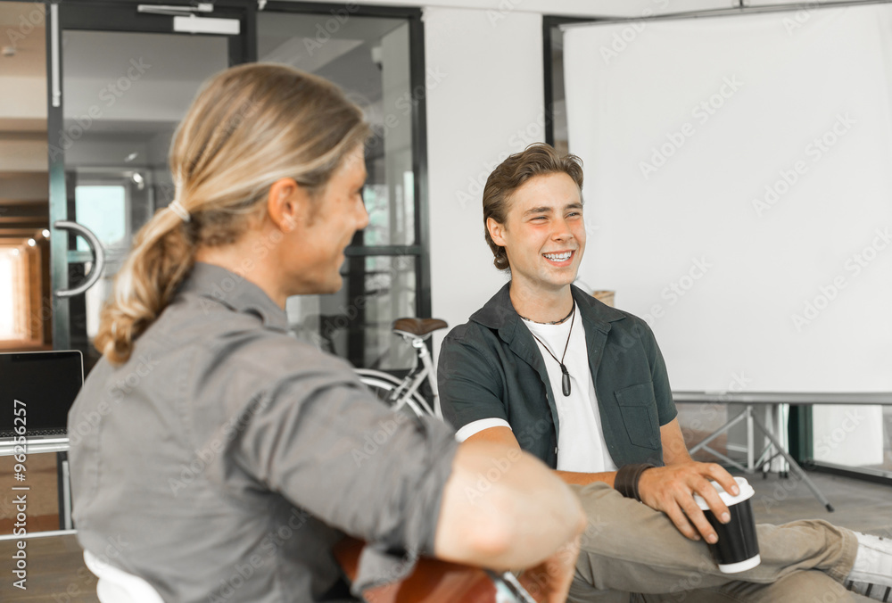 Musician play guitar