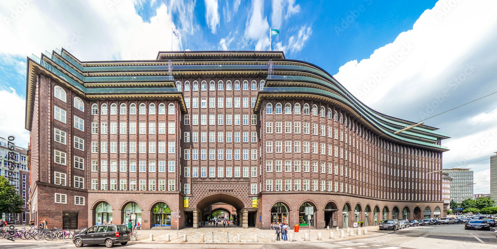 Famous Chilehaus (Chile House) in Hamburg, Germany