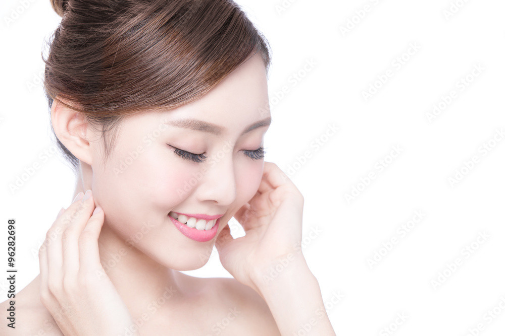 beautiful Skin care woman Face