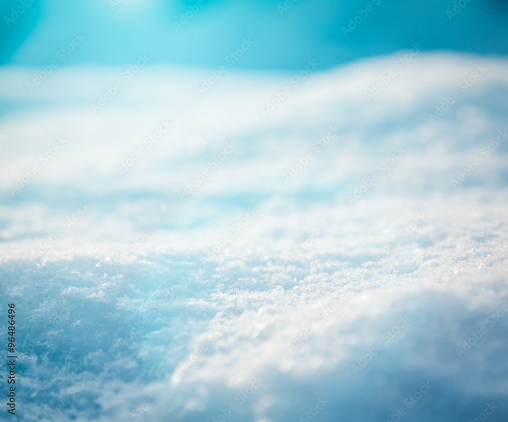 雪的抽象背景。