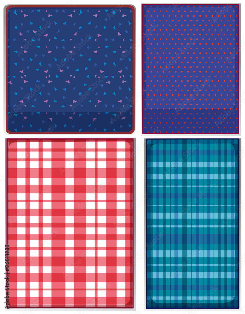 Four patterns of clothing