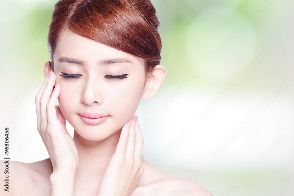 beautiful Skin care woman Face