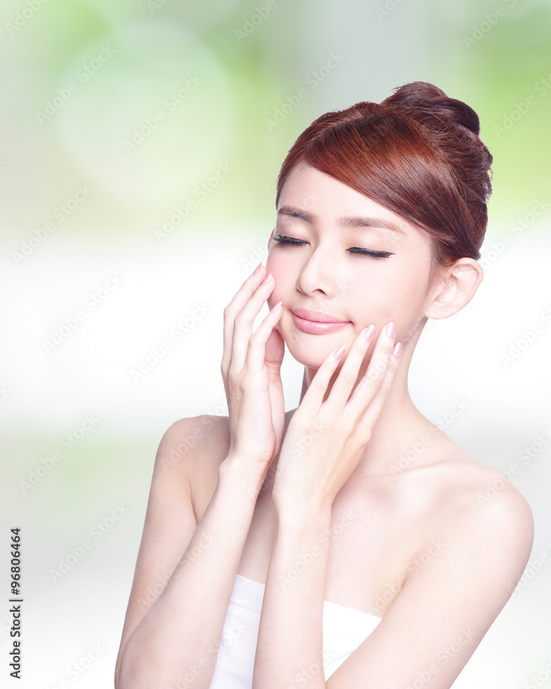 beautiful Skin care woman Face