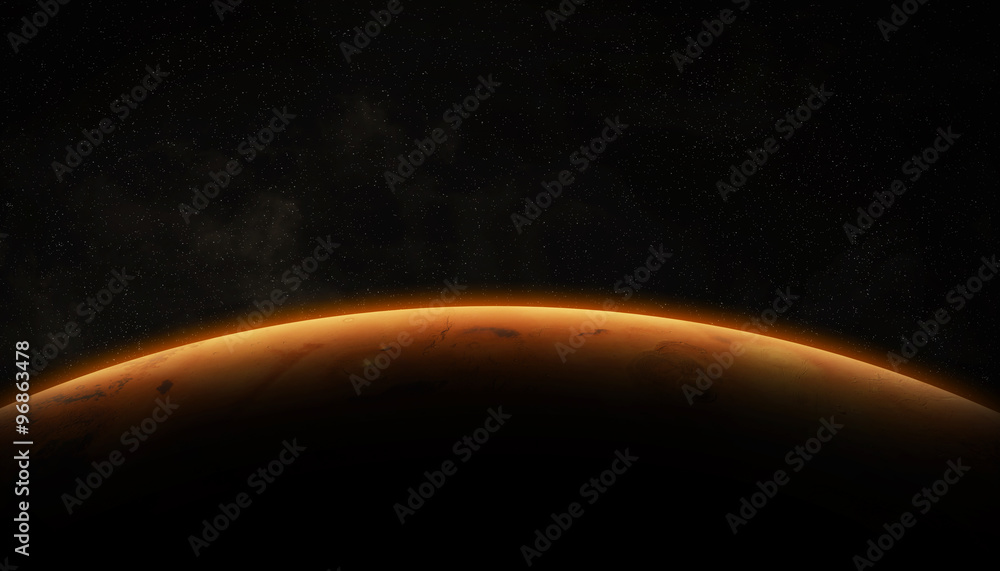 View of planet Mars