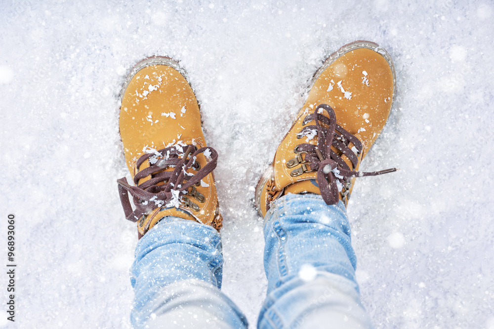 雪地漫步