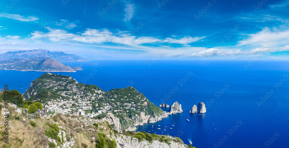 Capri island  in Italy