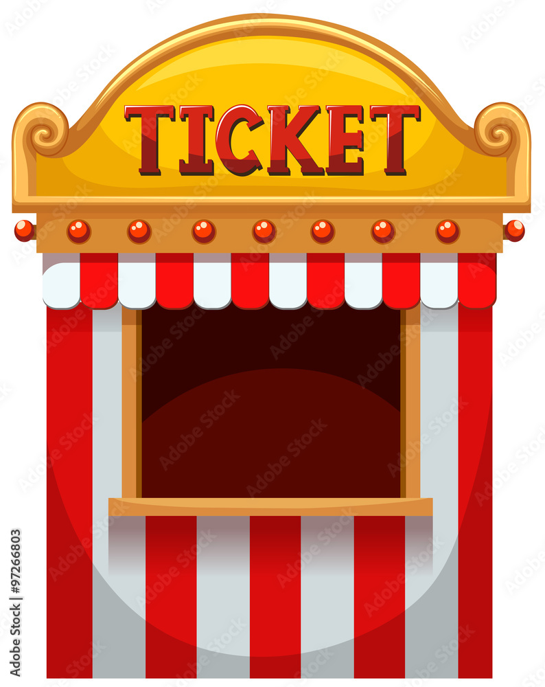 Ticket booth at the carnival