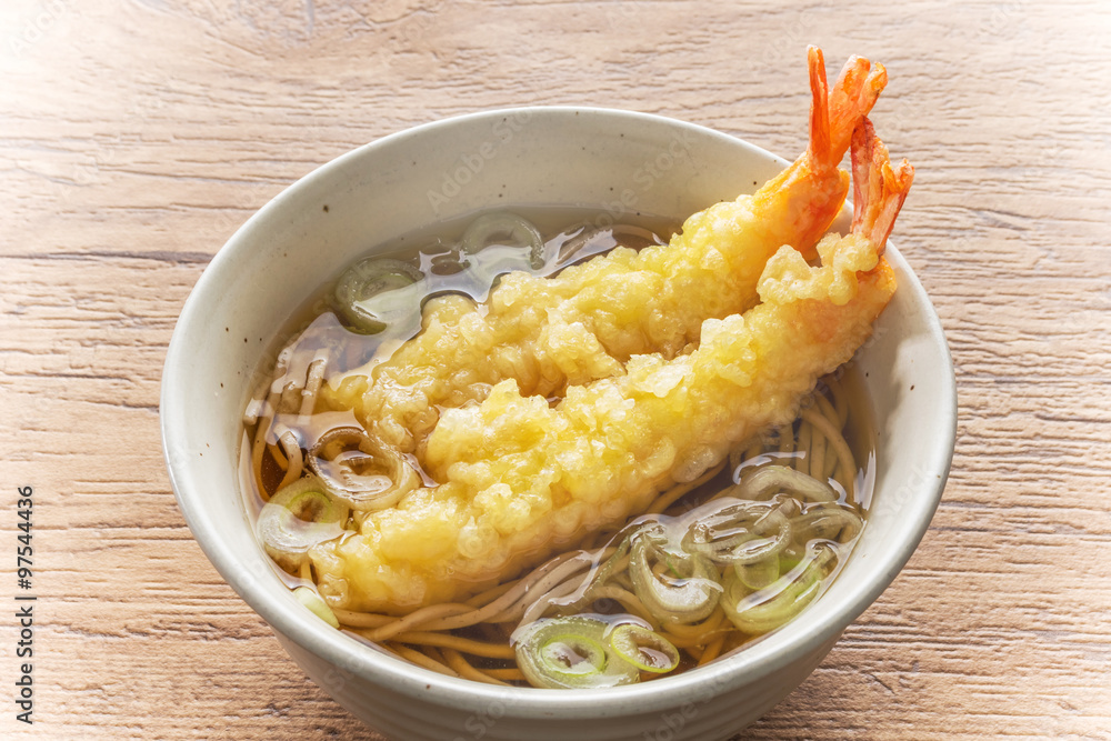 天ぷら蕎麦　Common tempura soba