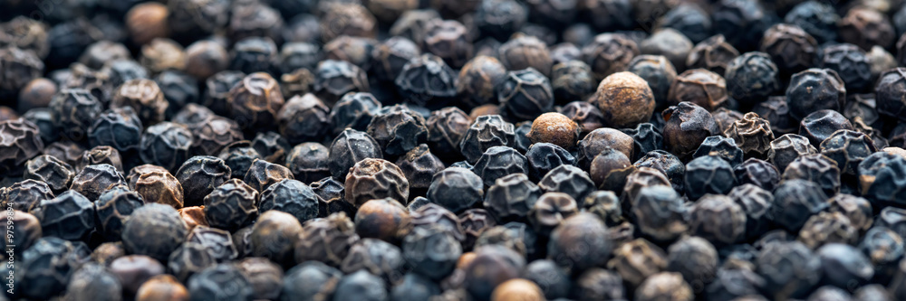 Black peppercorn background