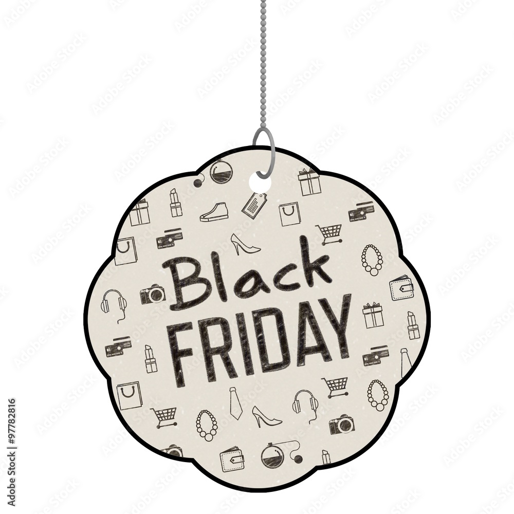 Composite image of black friday advert