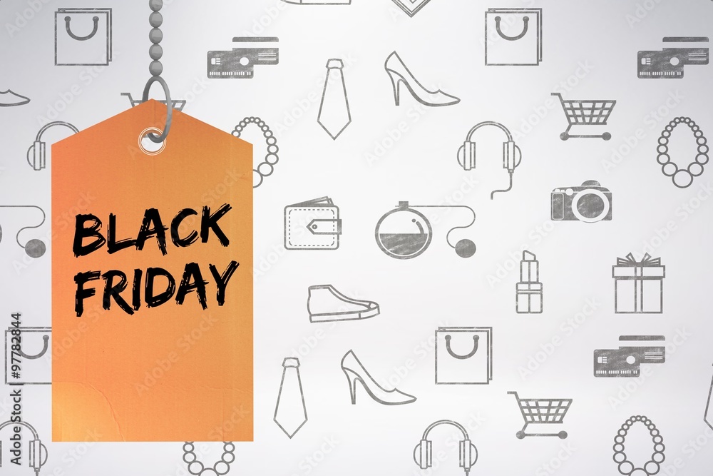 Composite image of black friday advert