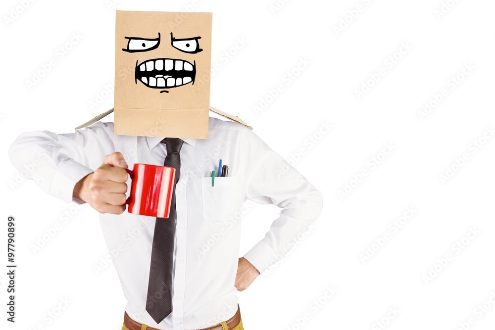 Composite image of anonymous businessman