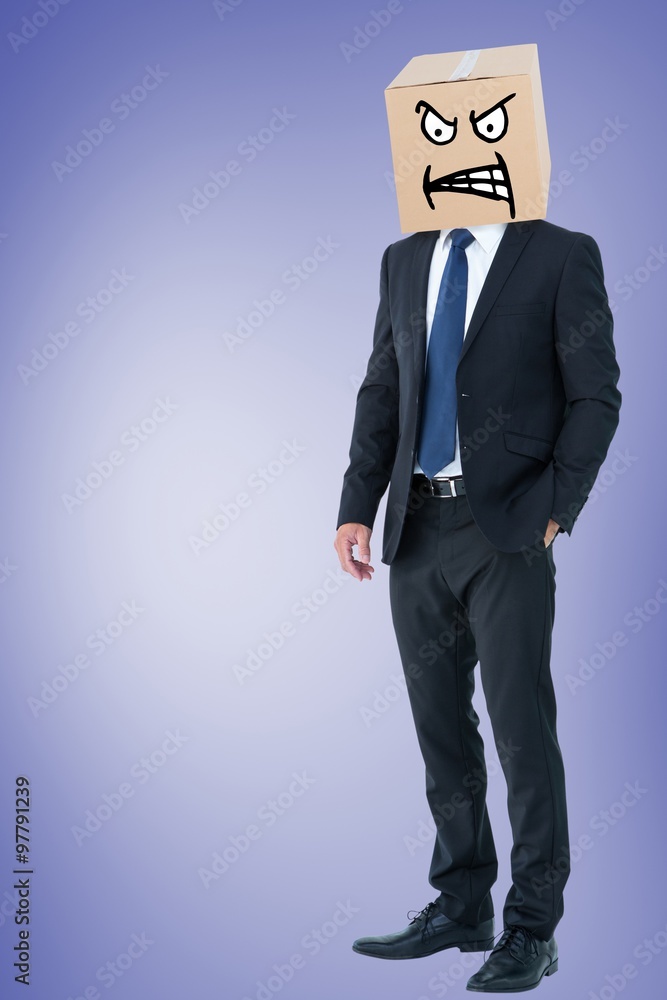 Composite image of anonymous businessman