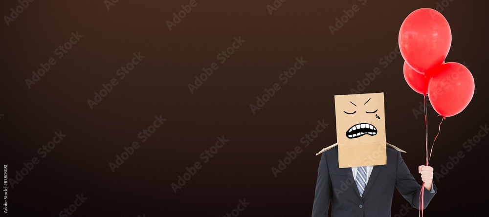 Composite image of anonymous businessman