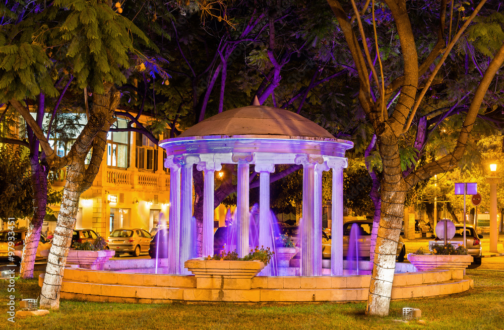 Fountain in the city centre of Paphos - Cyprus