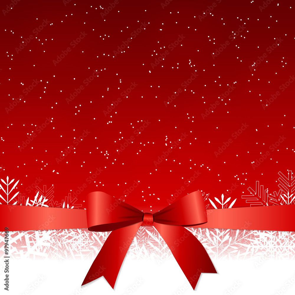 Abstract Beauty Christmas and New Year Background with Snow