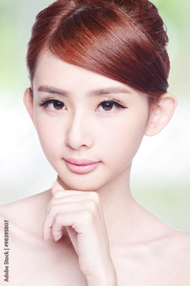 beautiful Skin care woman Face