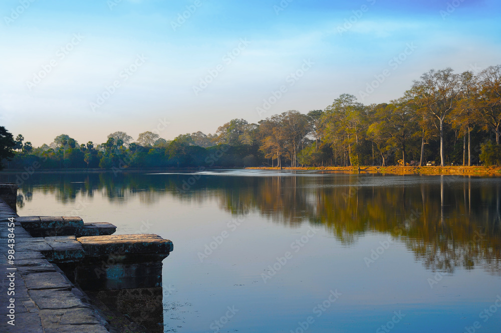 Quay in one of Cambodia parks