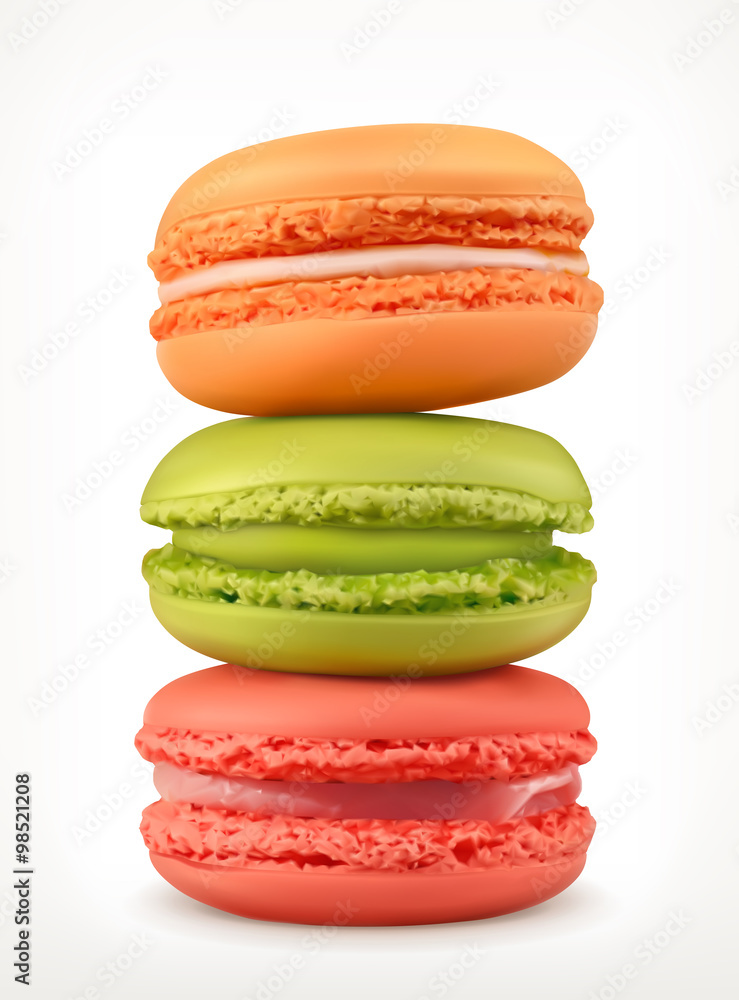 Macarons, vector icon