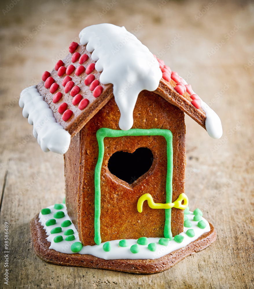 homemade gingerbread house