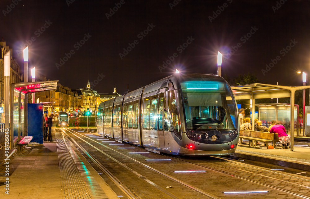 A tram in Bordeaux - France, Aquitaine