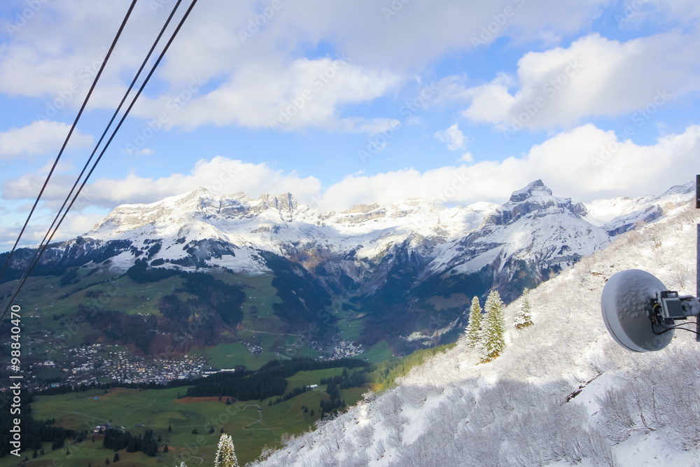 Swiss mountain, Jungfrau, Switzerland, ski resort