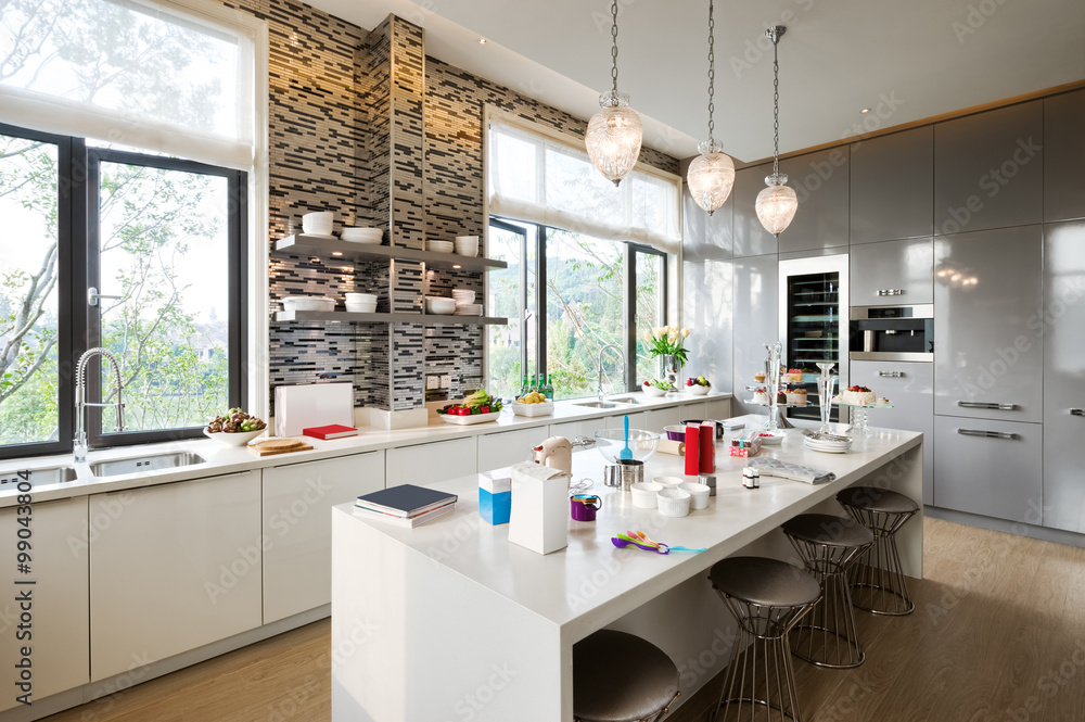 interior of modern kitchen