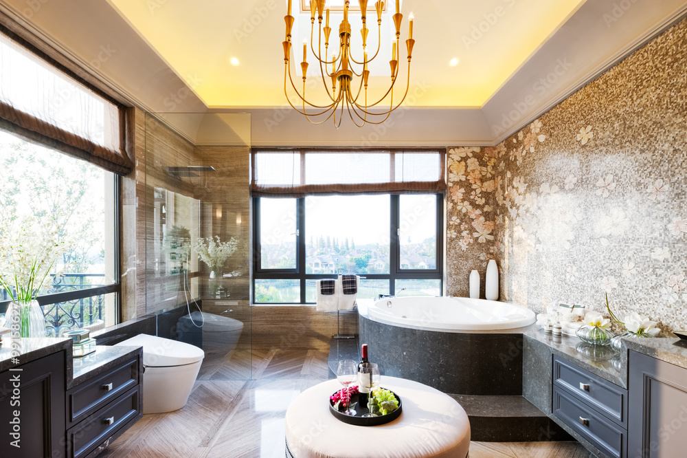 interior of modern bathroom