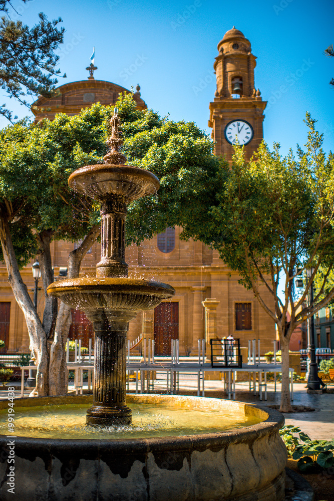 Center square in Galdar city