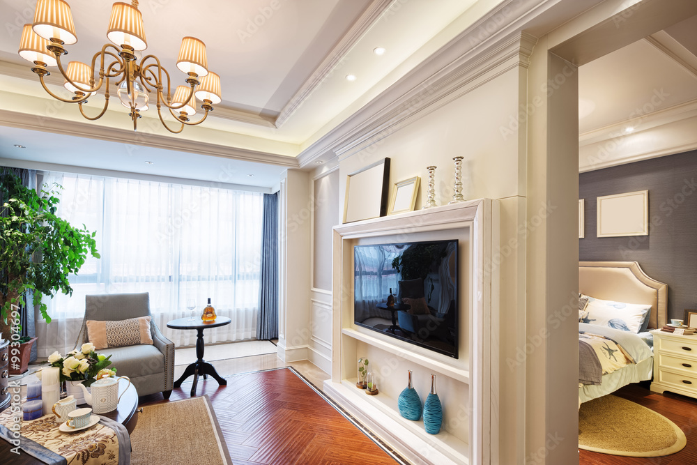 interior of luxury living room