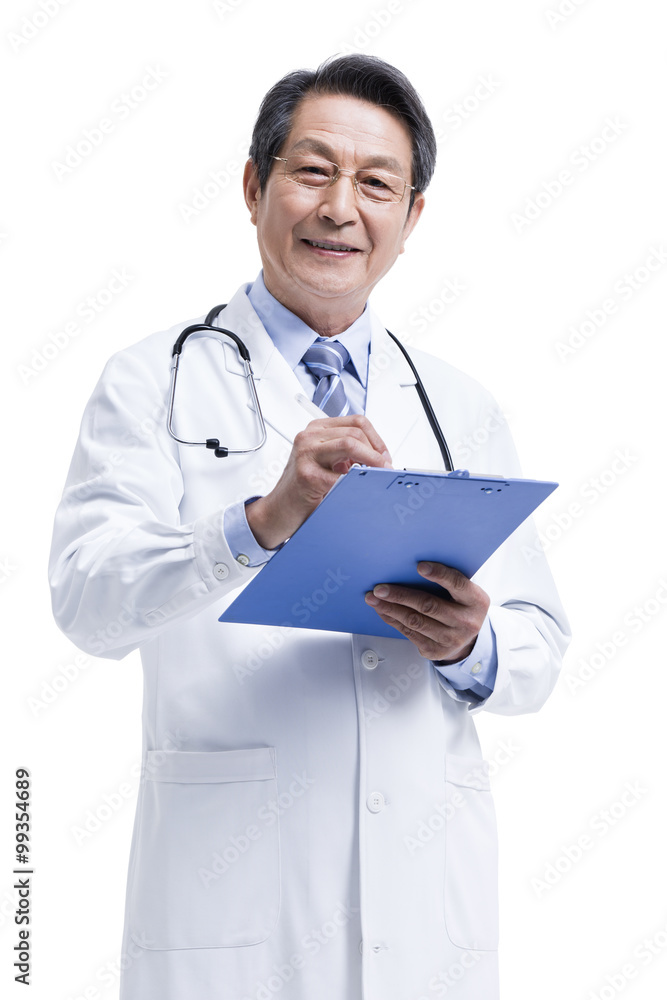 Doctor with medical record