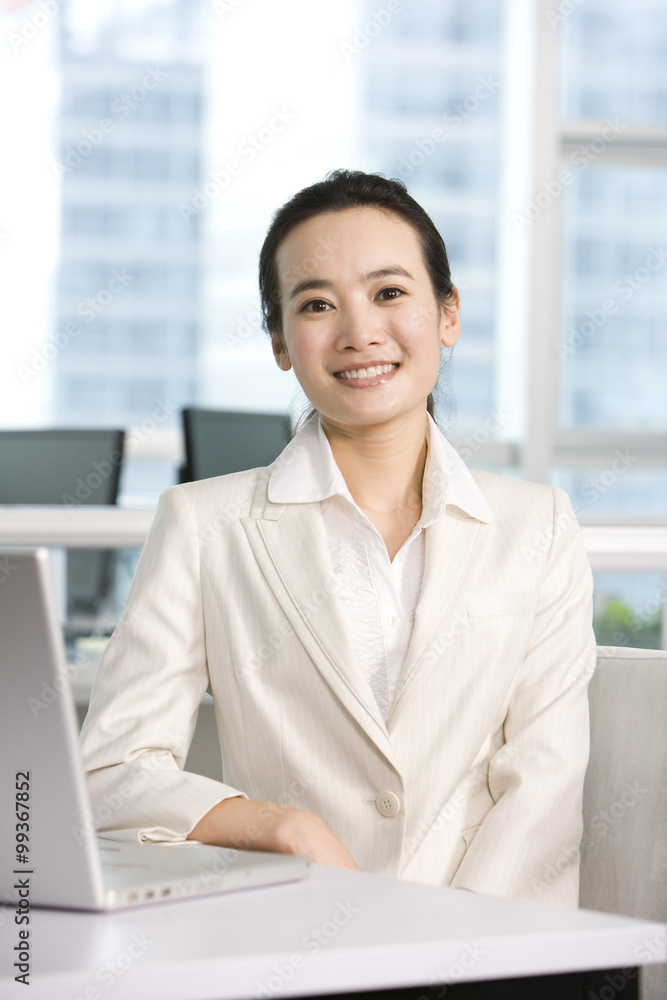 Office worker at her desk