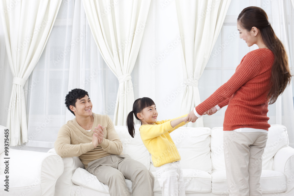 Family having fun together