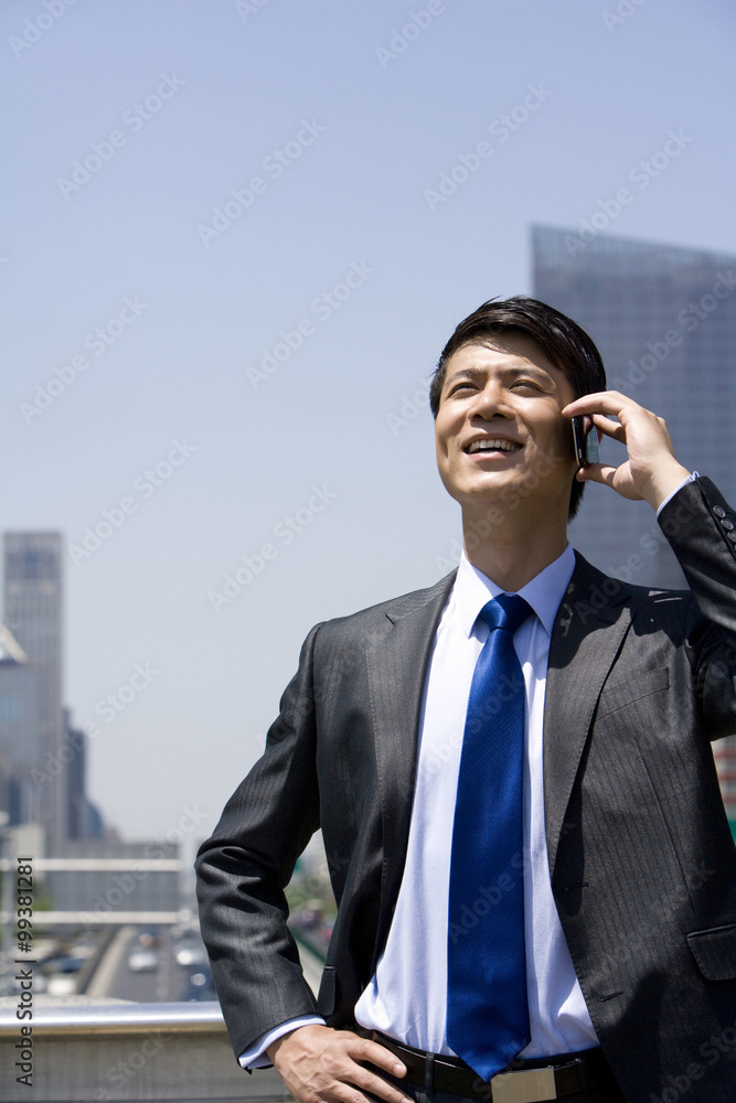 Businessman in an urban scene