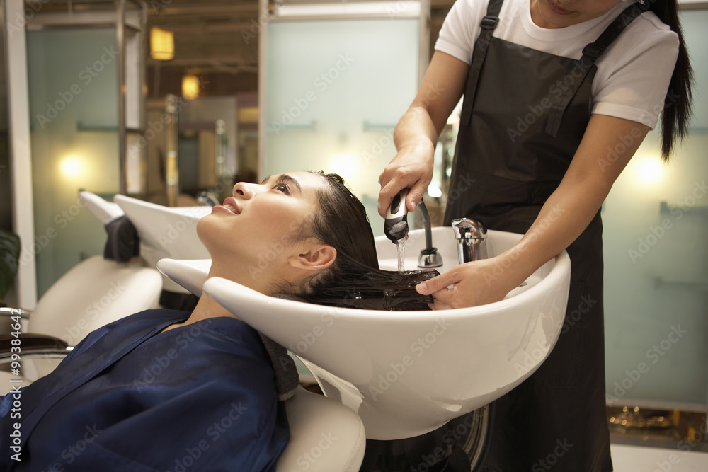 Woman At The Hairdresser