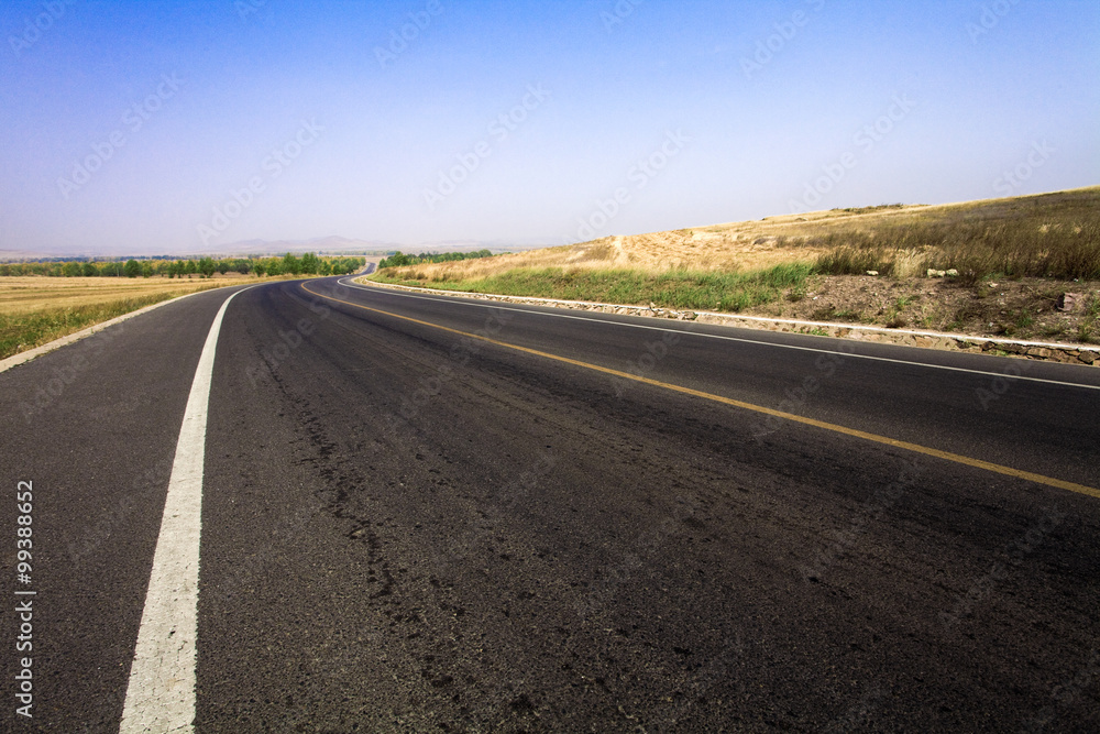 Highway from a low angle