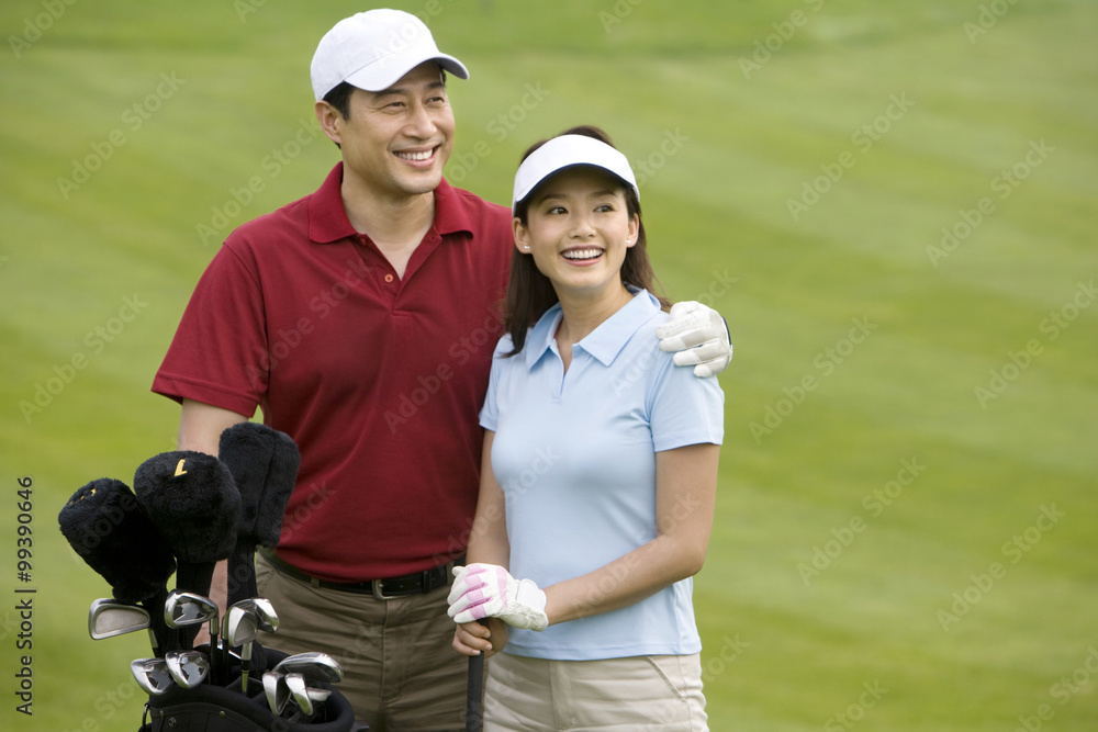 Portrait of Two Golfers