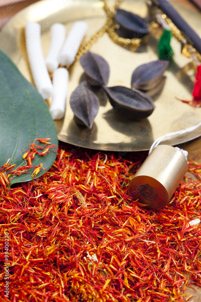 Above View of Chinese Herbs